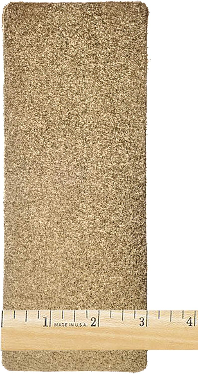 Realeather C090391 Cowhide Metallic Leather Sheet for Crafting 34oz Gold 1Piece - Image 2