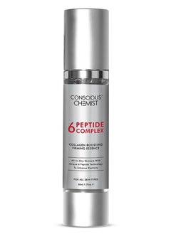 CONSCIOUS CHEMIST 6 Peptide Serum for Face | 50ml | Complex Collagen Boosting Firming Essence for Face, Niacinamide & Hyaluronic Face Serum, Reduce Fine Lines, Wrinkles, Face Serum for Men & Women  - Image 1