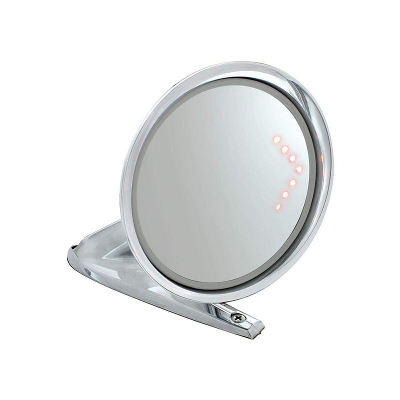 United Pacific 110176 Exterior Mirror wConvex Glass  LED Turn Signal for 1964566 Ford Mustang Chrome Plated  Passenger Side  ONE Unit