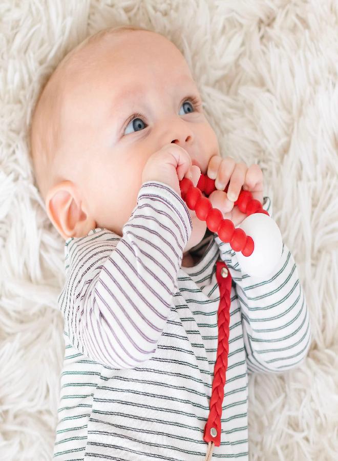 Ryan & Rose Ryan and Rose Cutie Teether Rattle (Red) - Image 4