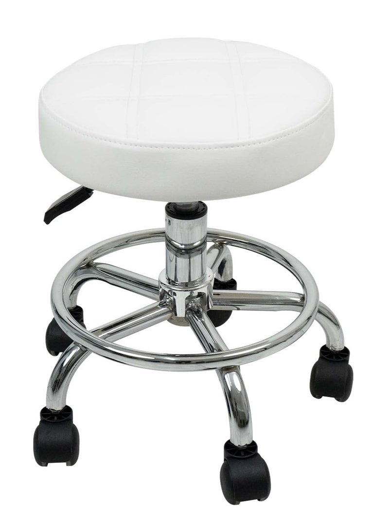 Meishida Rolling Stool Chair Pully Stool Height Adjustable Swivel Lightweight Chair  - Image 1