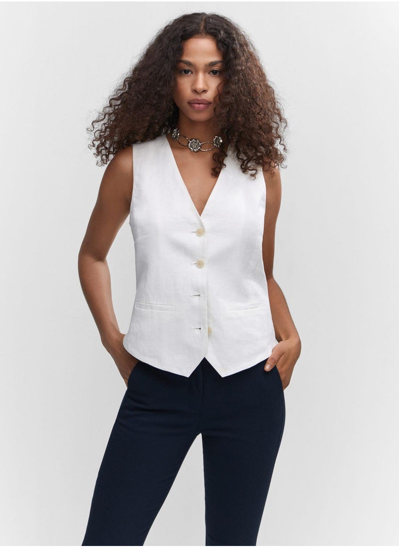 MANGO - High Waist Pants - Image 1