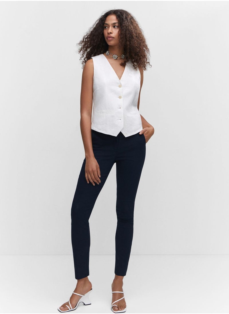 MANGO - High Waist Pants - Image 1