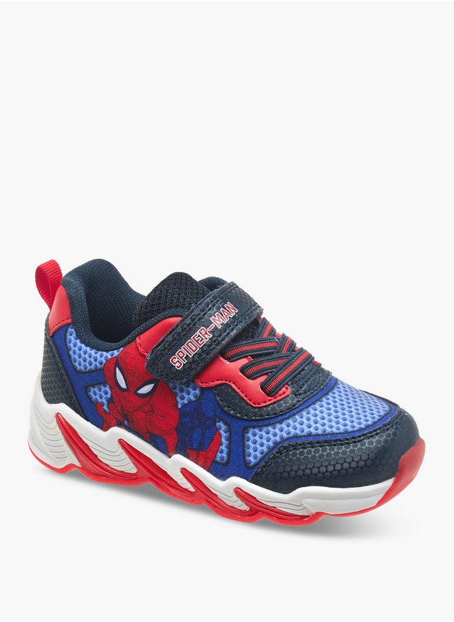 MARVEL Boys Spider-Man Graphic Detail Light-Up Sneakers with Hook and Loop Closure  - Image 3