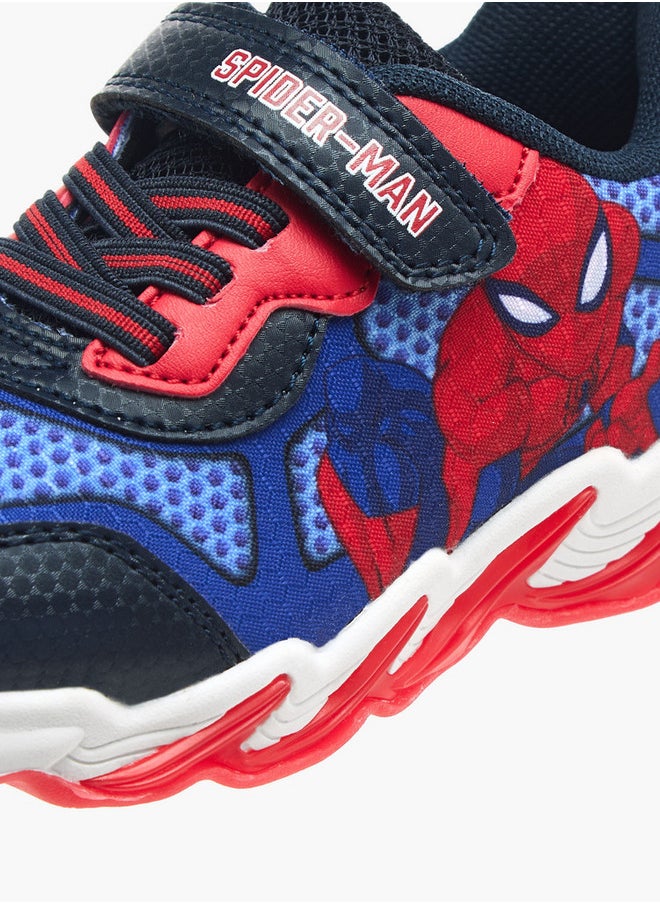 MARVEL Boys Spider-Man Graphic Detail Light-Up Sneakers with Hook and Loop Closure  - Image 4