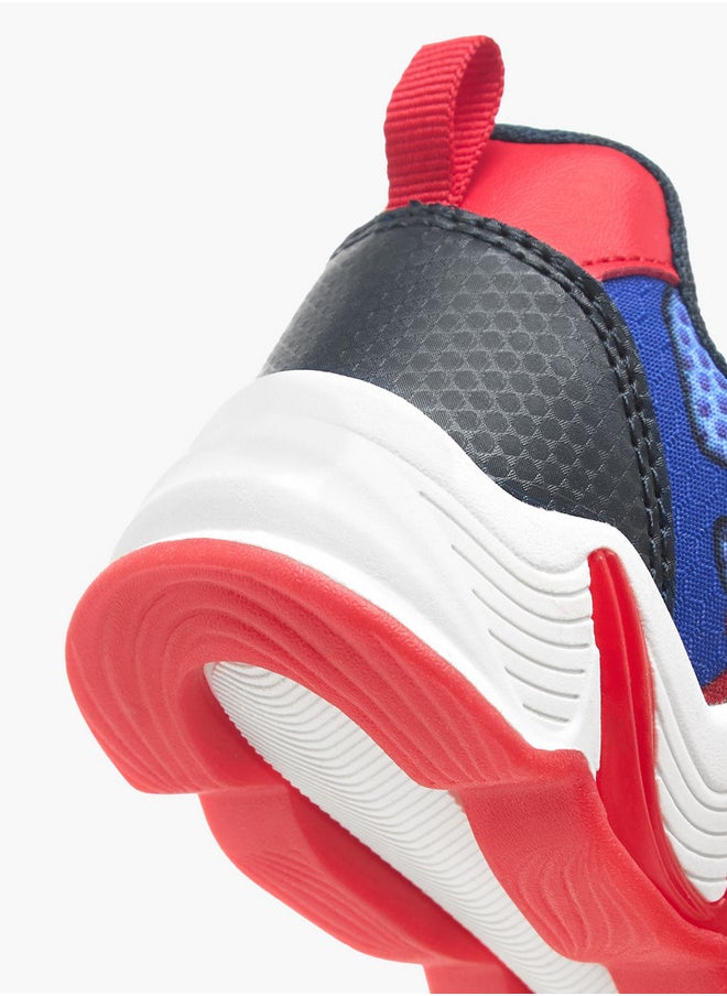 MARVEL Boys Spider-Man Graphic Detail Light-Up Sneakers with Hook and Loop Closure  - Image 5