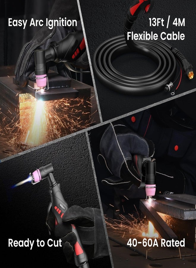 bestarc Pilot Arc Plasma Cutting Torch, AG60P 4 Meters, Red, Suitable for Plasma Cutter BTC500DP Gen 2, 3, 7 - Image 4