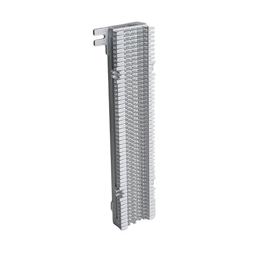 ICC 66M Wiring Block, 50-Pair Without Bracket, 66M1-50 Punch Down Block for Telephone System, Punch Down Cabling and Wire Termination, 10" H x 3.5" W x 1" D, White - Image 1
