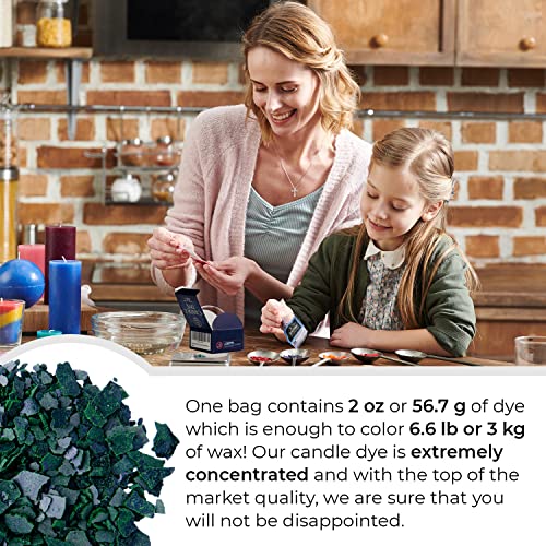 Candle Shop Green Candle Dye 2oz for Soy Candle Making – Highly Concentrated Candle Wax Dyes – Candle Shop Premium Color Dye Chips for Soy Wax, Beeswax, Paraffin - Image 3