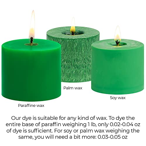 Candle Shop Green Candle Dye 2oz for Soy Candle Making – Highly Concentrated Candle Wax Dyes – Candle Shop Premium Color Dye Chips for Soy Wax, Beeswax, Paraffin - Image 5