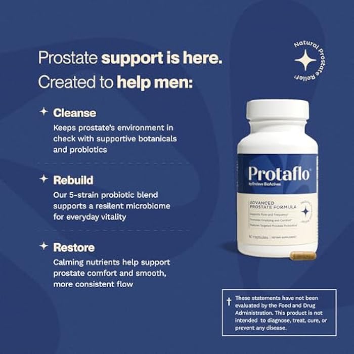 Prostate Supplements for Men 4 Pack - Supports Urinary Flow & Bladder Control | Probiotics + Black Walnut, Nettle, Turmeric, Lycopene, Pumpkin Seed, Vitamin D3 & K2, Zinc + Selenium, 60 Caps - Image 3