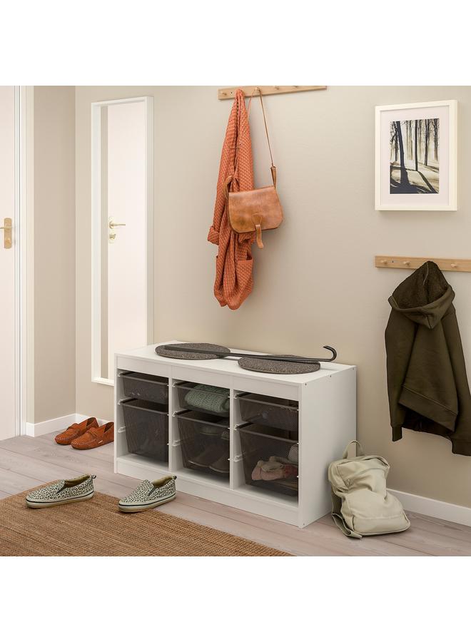 Zaboon Storage combination, white/dark grey, 99x44x56 cm  - Image 4