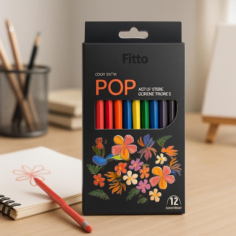 FITTO Erasable Color Pencils Set – Wood-Free, Vibrant Colors with Built-In Erasers for Kids & Adults, Eco-Friendly & Break-Resistant Design for Art, School Projects & Hobbies - Image 2