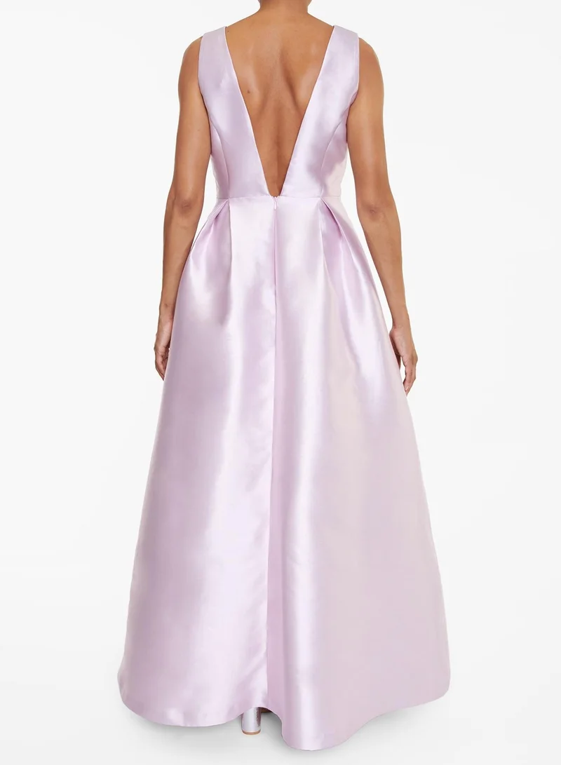 ترو ديكادينس Camilla Lilac Plunge-Front Cut-Out Maxi-Dress