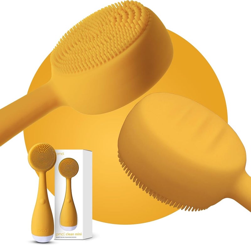 PMD Beauty Clean Mini - Smart Facial Cleansing Device with Silicone Brush & Anti-Aging Massager - Waterproof - SonicGlow Vibration Technology - Clear Pores and Blackheads - Lift,Firm,and Tone Skin - Image 1