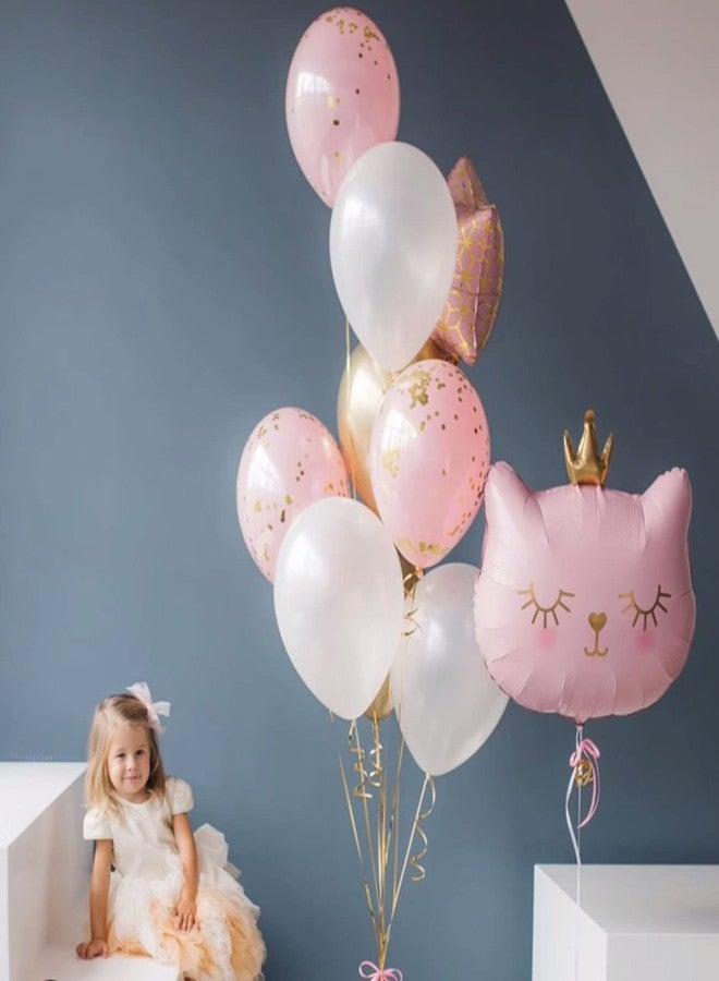 MOHYS 4 Pack Cat Balloons Cat Birthday Party Supplies Kitten Balloon Decor for Cat Theme Party Baby Shower Wedding Theme Birthday Party, 32inch - Image 3