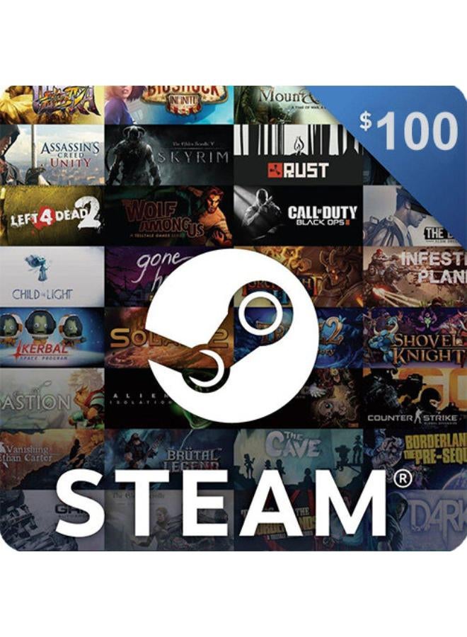 Steam Digital Gift Card -Global 100 USD