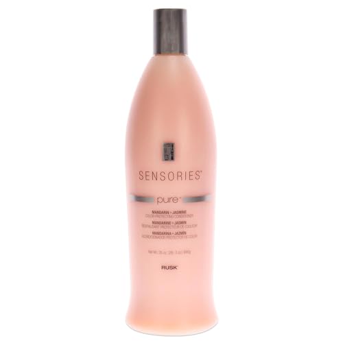 RUSK Sensories Pure Mandarin and Jasmine Vibrant Color Conditioner, Keeps Color and Highlights Vibrant, 33.8 fl. oz - Image 5