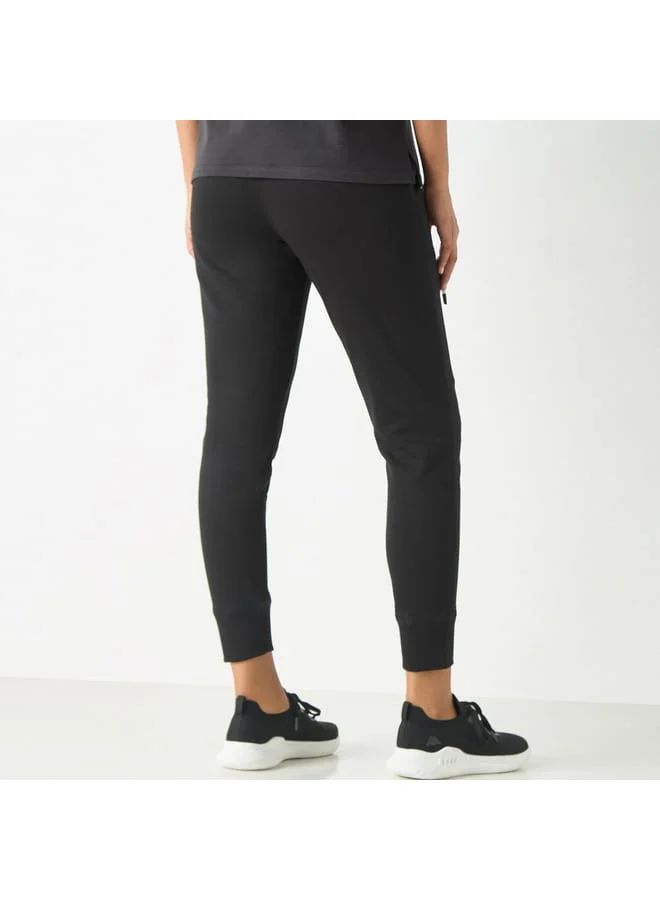 Kappa Kappa Solid Joggers with Drawstring Closure and Pockets