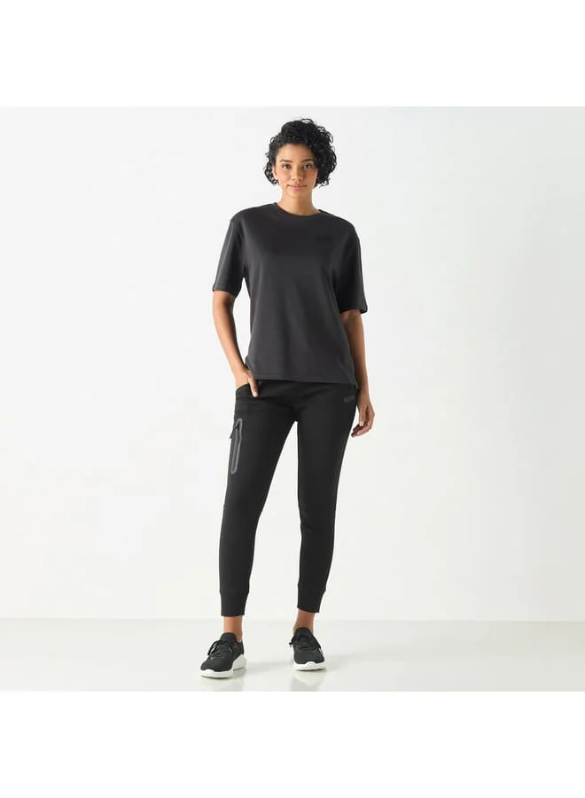 Kappa Kappa Solid Joggers with Drawstring Closure and Pockets