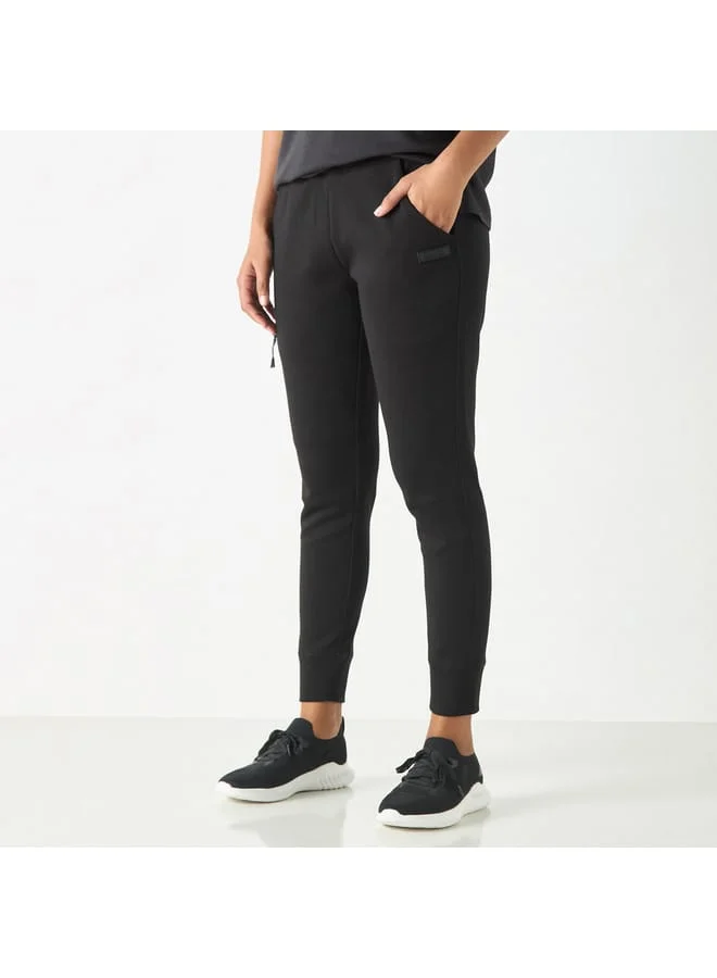 Kappa Kappa Solid Joggers with Drawstring Closure and Pockets