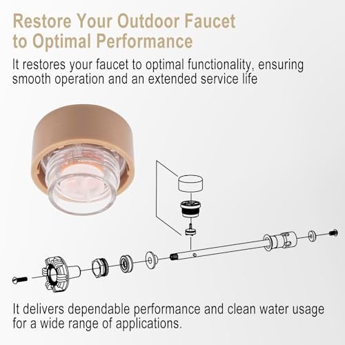 Bedalio RK-17VB Vacuum Breaker Float Kit, Anti-Siphon Wall Faucet Repair Kit, Anti Siphon Valve Repair Kit, Compatible with Woodford Model 17 (4 Packs) - Image 5