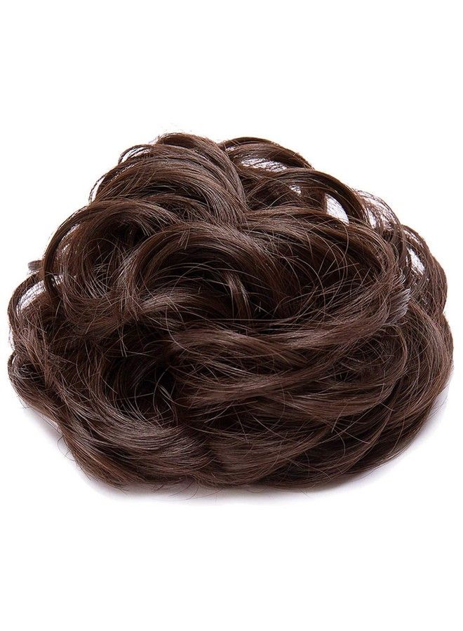 Akashkrishna Women's and Girl's Synthetic Hair Bun Extension (Natural Brown, 30 gm) -Combo Set of 2 - Image 2