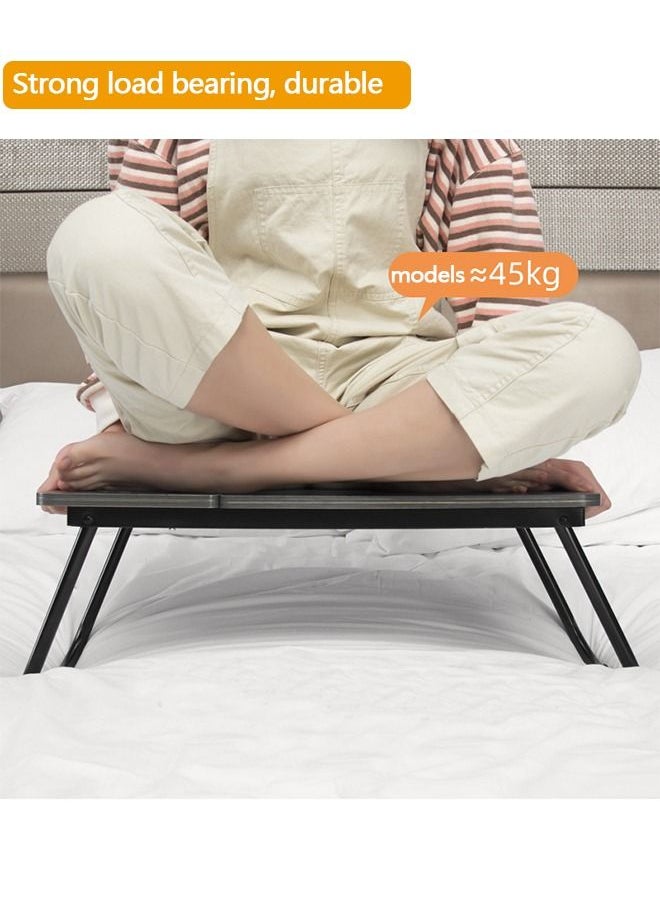 يولو - مكتب محمول قابل للطي مع حامل الكأس، طاولة سرير محمولة للكمبيوتر المحمول والكتابة - Image 1
