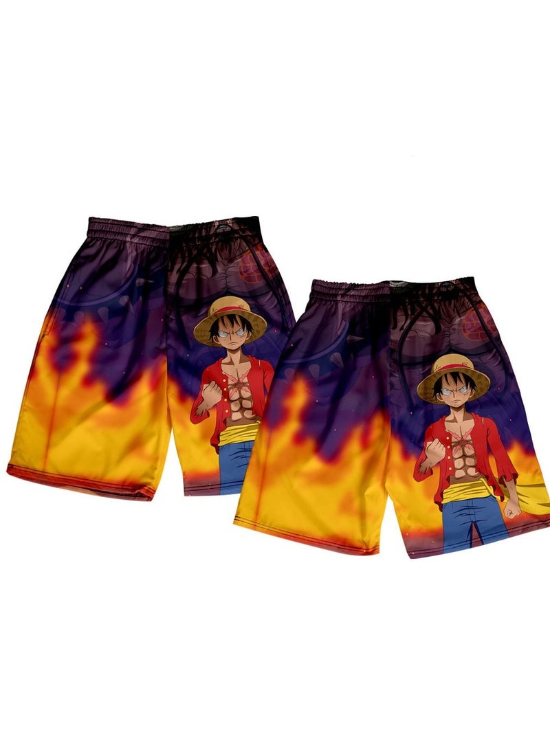 KUYING Summer One Piece Loose Home Five Guarter Shorts  - Image 1
