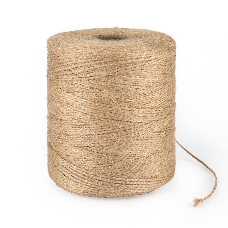 KINGLAKE Natural Jute Twine 1640 Feet Ideal for Arts Crafts and Gift Wrapping