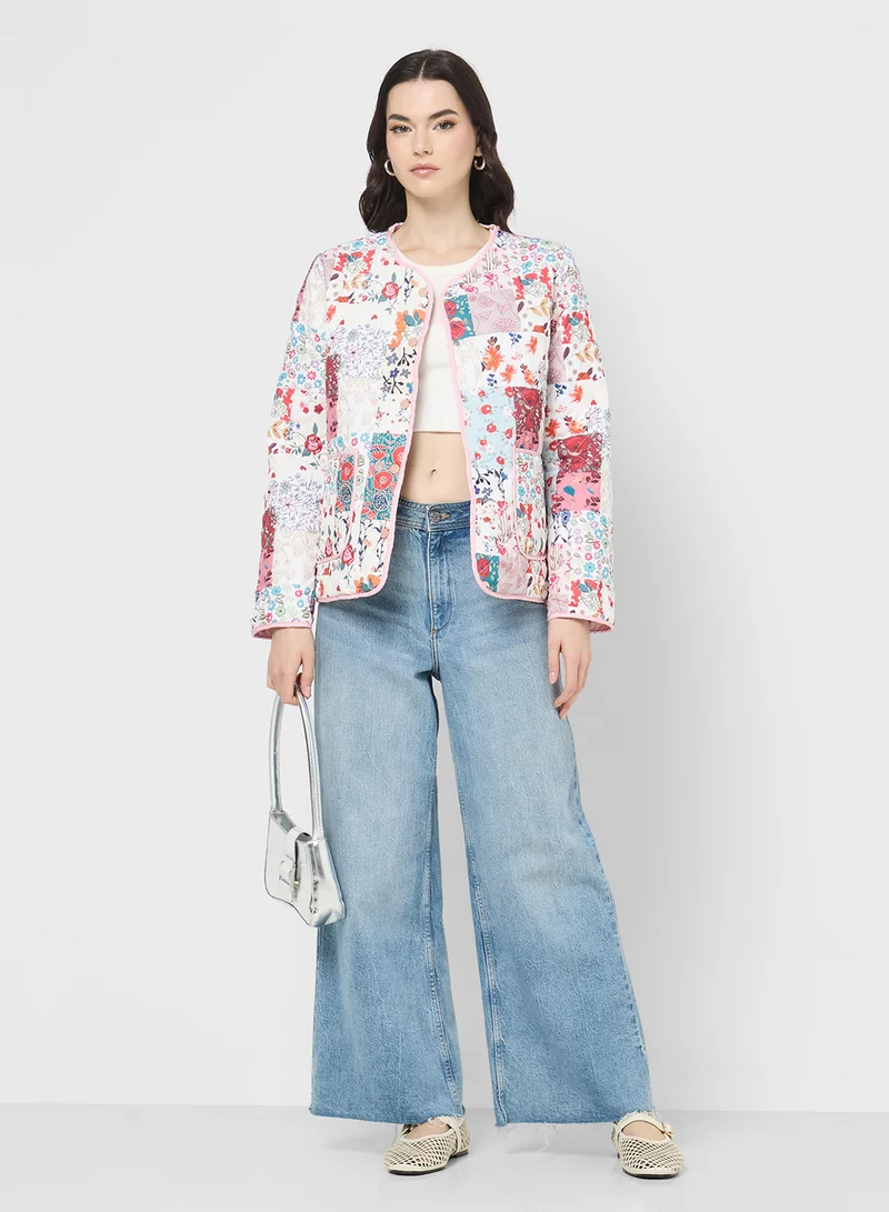 Ginger Paisley Patchwork Quilted Jacket
