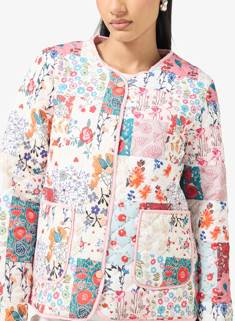 Ginger Paisley Patchwork Quilted Jacket