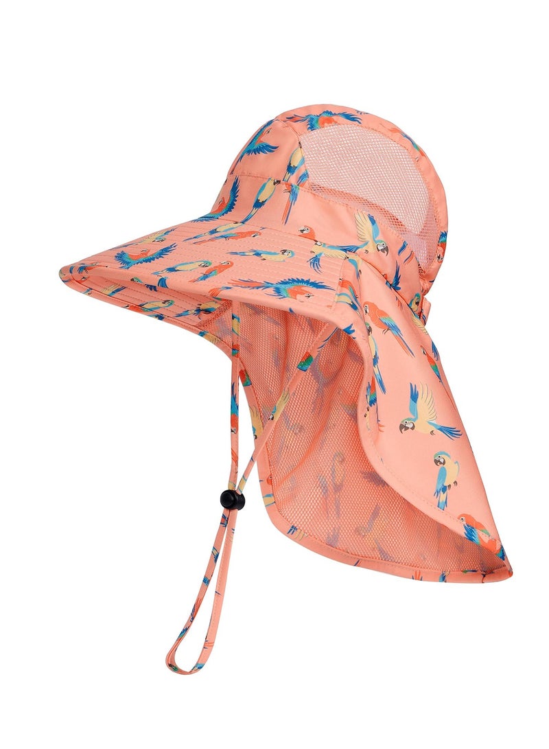 Excefore Baby Girl Sun Hat, Toddler Summer Beach Hats, UPF 50+ Baby Summer Hats, Suitable for 3-8 Years Baby(M) - Image 1