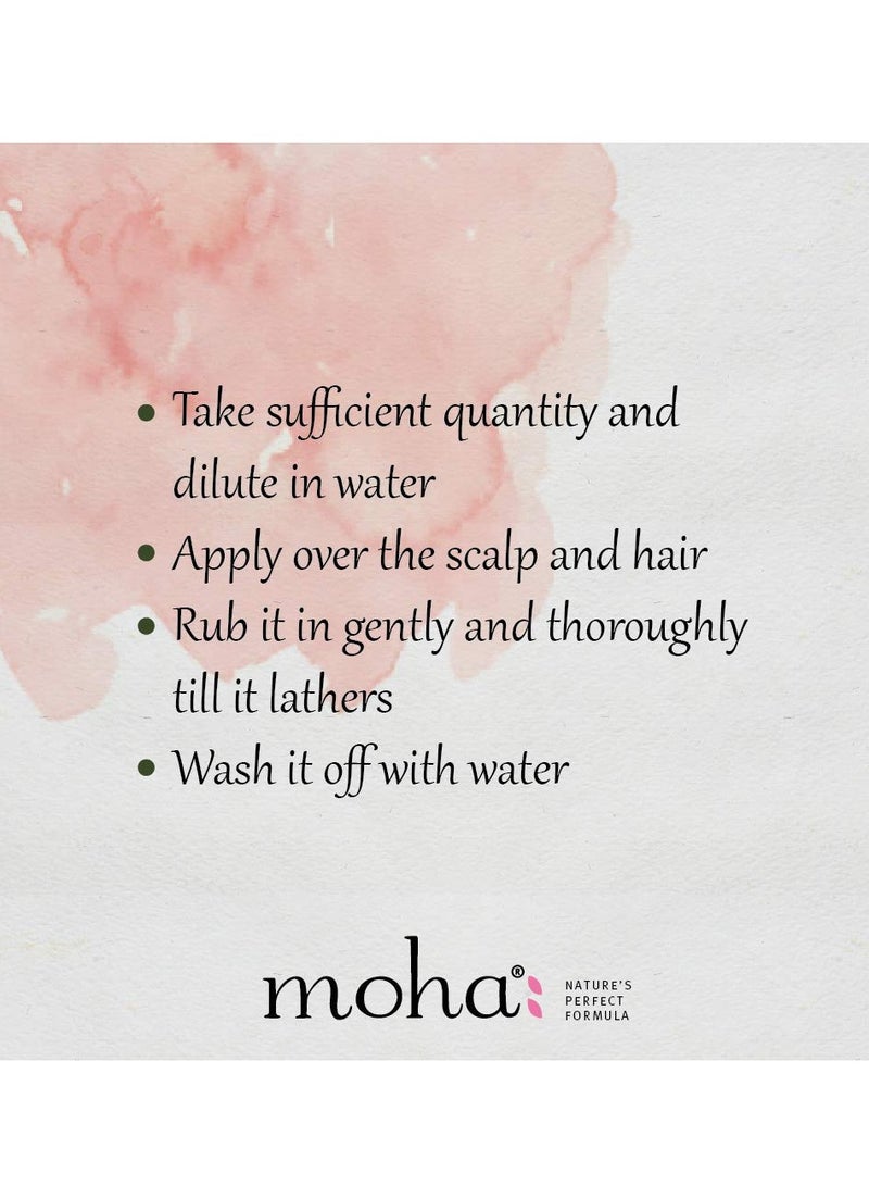 moha Anti-Dandruff Shampoo For Men and Women With Perfect Blend Of Hibiscus and Tea Tree Oil  Hair Shampoo For flakes For All Types 200 ML Pack of 1 - Image 3