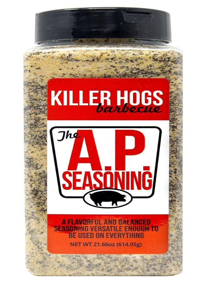 Killer Hogs توابل كيلر هوغز إيه بي، توابل الشواء والطهي على الفحم متعددة الاستخدامات للحم البقري، شرائح اللحم، البرغر، لحم الخنزير، والدجاج، ملح، فلفل، ثوم، عبوة 21.7 أونصة - Image 1
