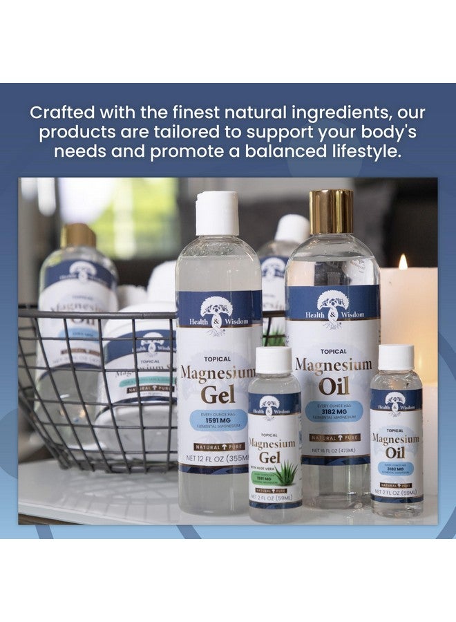 Health and Wisdom Topical Magnesium Oil - Pure Magnesium Oil, Magnesium Oil for Feet, Transdermal Magnesium Oil for Bath, Magnesium Massage Oil, Magnesium Chloride Oil, Magnesium Soak - 16 Fl Oz - Image 4
