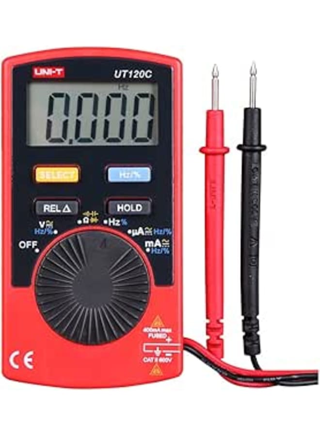 Uni-T UT120C Super Slim Pocket Handheld Digital Multimeter DC/AC Amp Tester