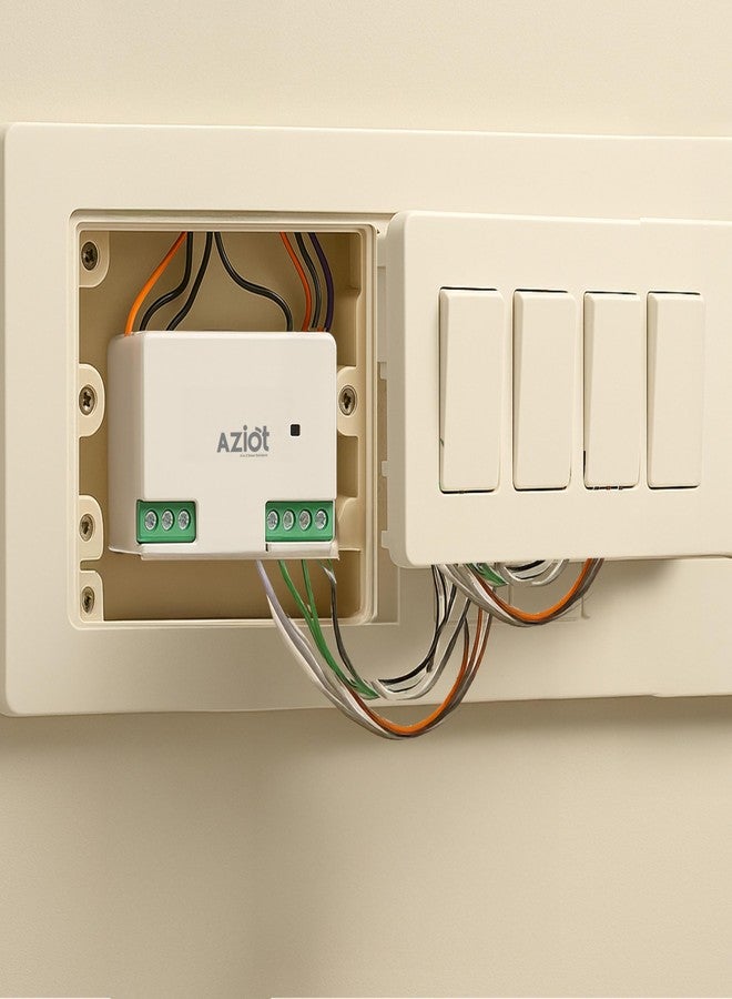 AZIOT 4 Node Smart Switch - Wifi/Bluetooth Communication - Made in India - Timer Function - Voice command (4 Node) - Image 2