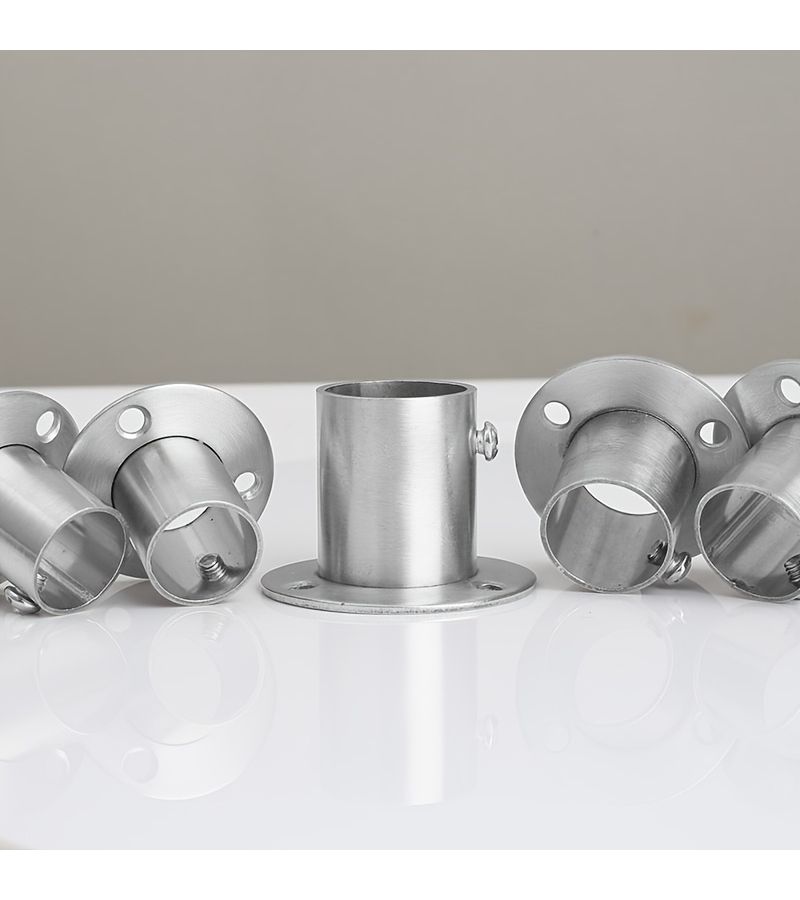 2 Piece Heavy Duty Stainless Steel Wall Mounted Bracket 22mm Rust Resistant Curtain Rod Holder - Image 4