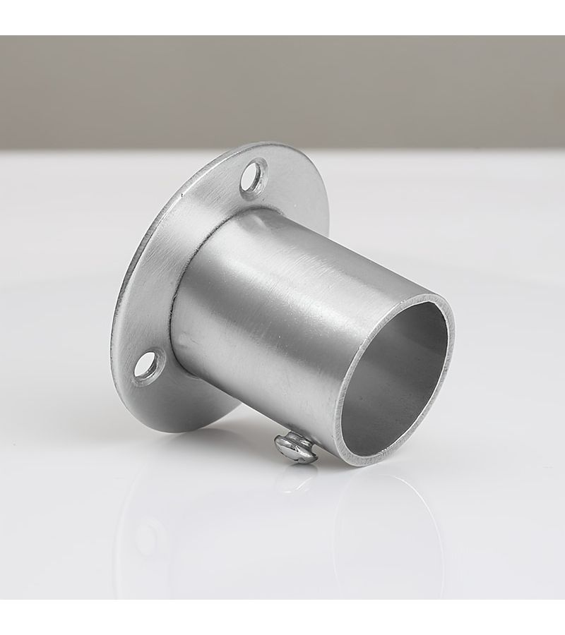 2 Piece Heavy Duty Stainless Steel Wall Mounted Bracket 22mm Rust Resistant Curtain Rod Holder - Image 1