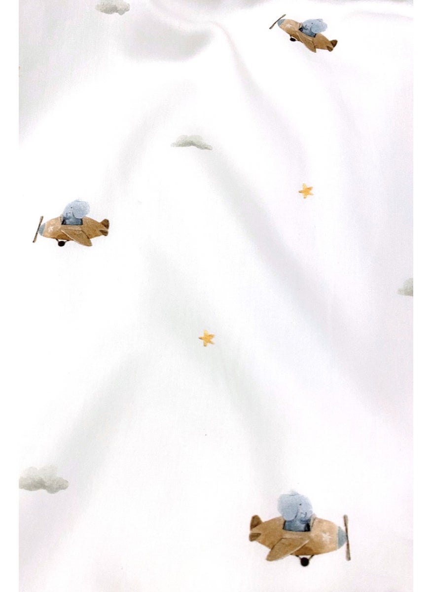 Casadora Baby Happy Tony 100% Cotton Satin Baby Fitted Sheet - 70X140 cm  - Image 5