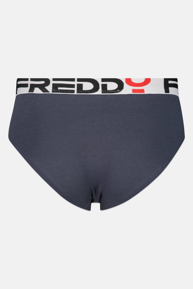 FREDDY سروال داخلي للرجال بشعار العلامة التجارية، كحلي - Image 2