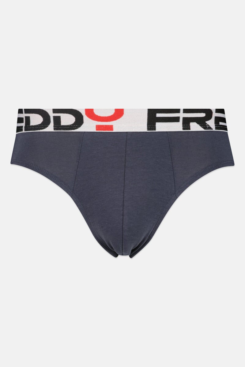 FREDDY سروال داخلي للرجال بشعار العلامة التجارية، كحلي - Image 1