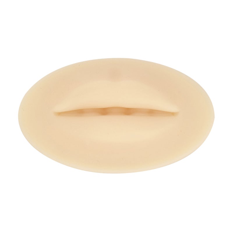 1Pc 3D Skin Color Simulation Thickened Double-sided Three-dimensional Silicone Lips Lip Tattoo Eyebrow Tattoo Practice - Image 1