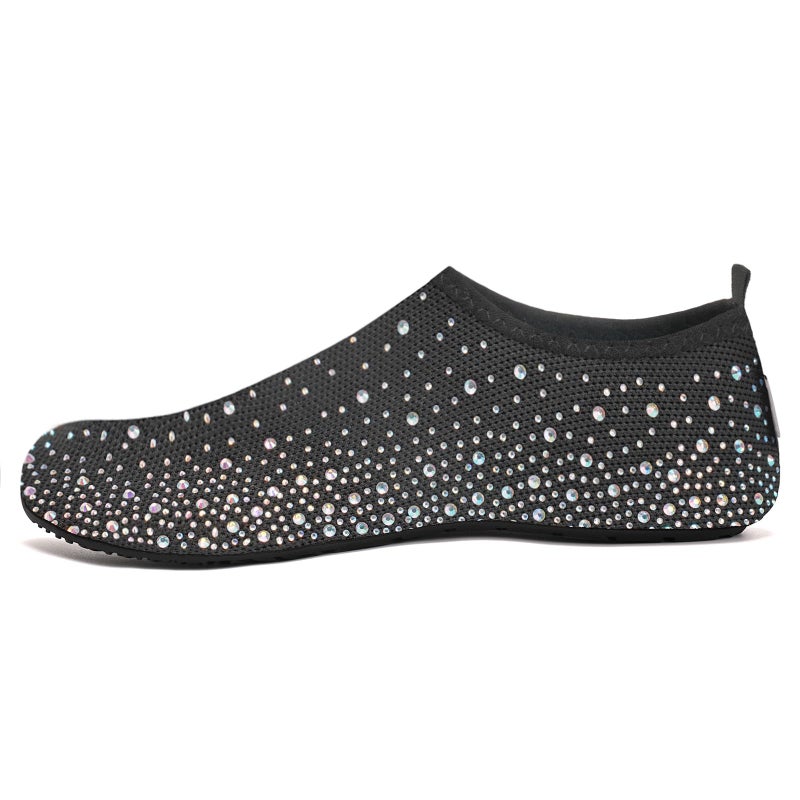 WateLves Womens Barefoot Water Shoes Travel House Slippers for Indoor and Outdoor Aqua Socks for Beach Swim Surf Yoga Dancing Camping Must Haves (Diamond/Colorful, 40/41) - Image 4