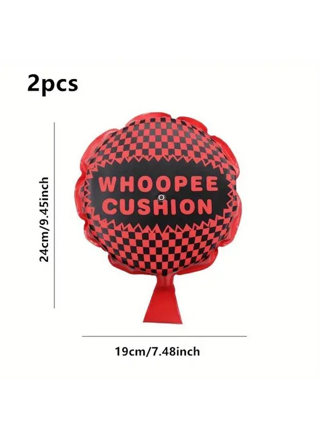 2 Large Fart Pads Foam Rubber Self Inflating Mixed Color Gag Toy Prank Props - Image 3