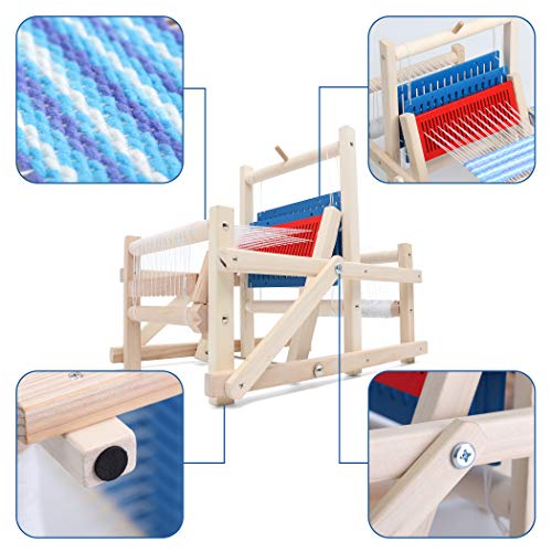 LAVIEVERT Wooden Multi-Craft Weaving Loom DIY Hand-Knitting Weaving Machine Intellectual Toys for Kids - Image 3