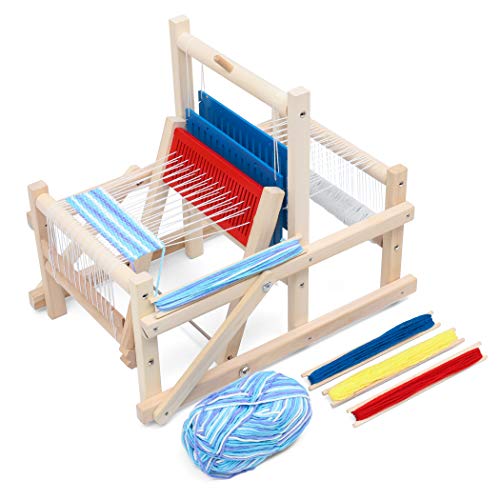 LAVIEVERT Wooden Multi-Craft Weaving Loom DIY Hand-Knitting Weaving Machine Intellectual Toys for Kids - Image 1