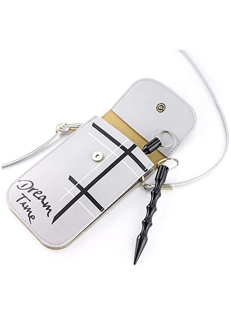 Excefore - Self Defense Keychain, Aluminum Defense Key Ring for Women, Aluminum Anti-Wolf Defense Key Chains, Protection Keychains for Women, Window Breaker Defense Stick (Black) - Image 1