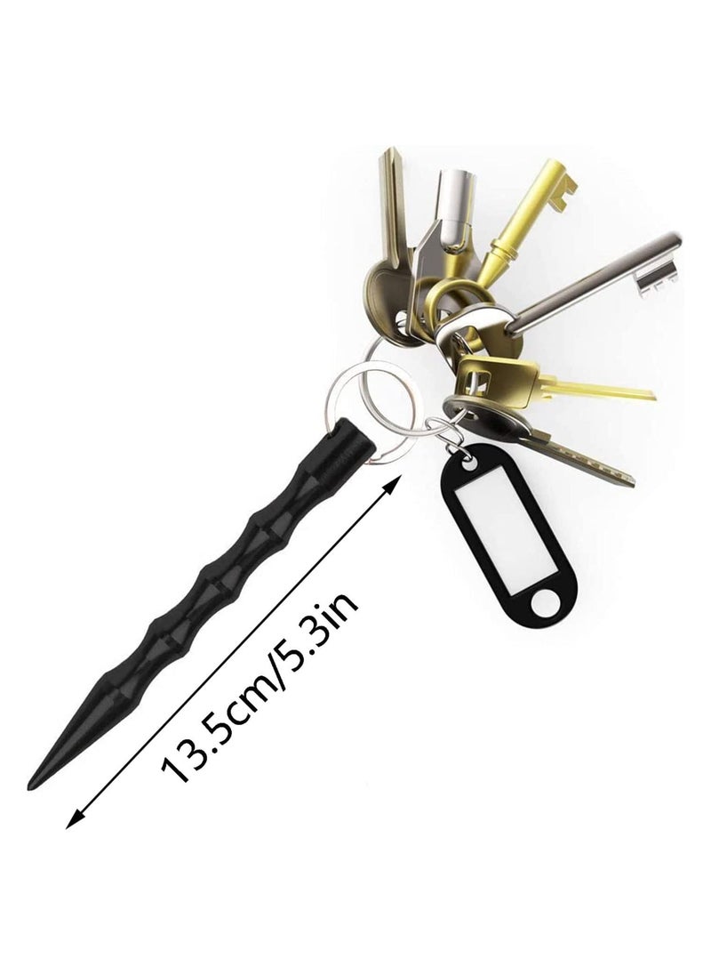 Excefore - Self Defense Keychain, Aluminum Defense Key Ring for Women, Aluminum Anti-Wolf Defense Key Chains, Protection Keychains for Women, Window Breaker Defense Stick (Black) - Image 1